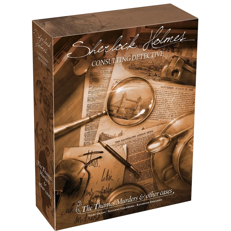 Space Cowboys Asmodee | Sherlock Holmes Consulting Detective: The Thames Murders And Other Cases | Board Game | Ages 14+ | 1-8 Players | 60-120 Minutes Playing Time