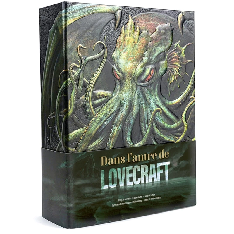 Lovecraft, le coffret collector: Coffret 3D Cthulhu collector : Intégrale des textes en deux volumes ; Guide de lecture, avec objets de collection de l'université Miskatonic