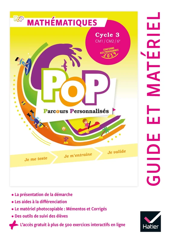 POP - Maths Cycle 3 Ed. 2019 - Guide pédagogique + accès numérique: Guide et matériel - Image 1