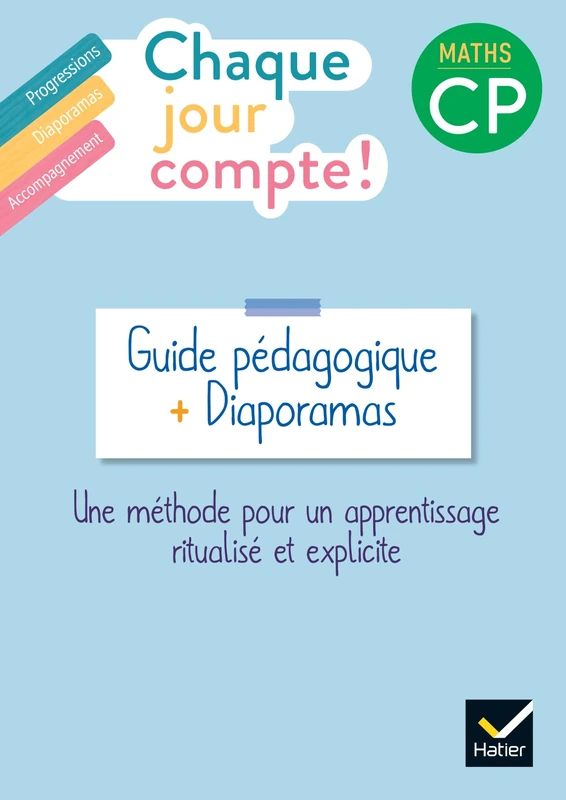 Chaque jour compte - Maths CP Ed. 2022 - Guide bi média et accès site + PPT: Guide pédagogique + Diaporamas