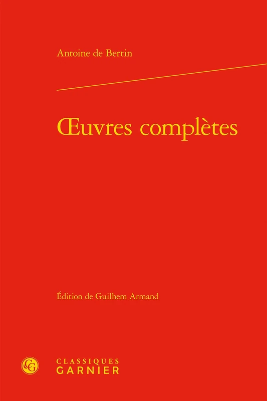 oeuvres complètes: 1