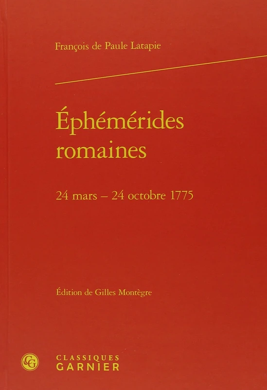 Éphémérides romaines: 24 mars - 24 octobre 1775 - Image 1