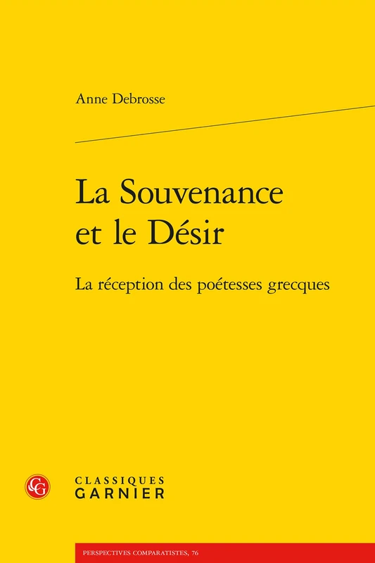 La Souvenance Et Le Desir: La Reception Des Poetesses Grecques: 4 (Perspectives Comparatistes)