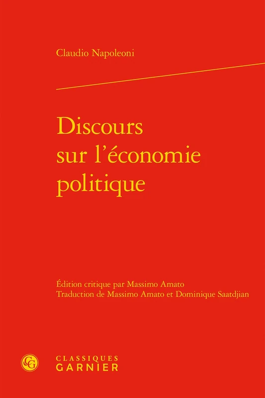 Discours Sur l'Economie Politique: 8 (Ecrits Sur L'Economie)