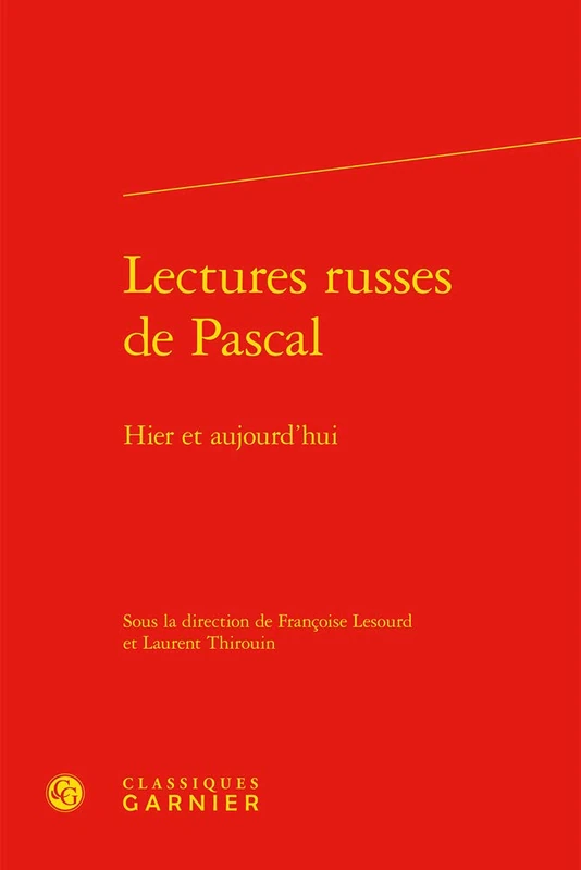 Lectures Russes de Pascal: Hier Et Aujourd'hui: 24 (Constitution de La Modernite)