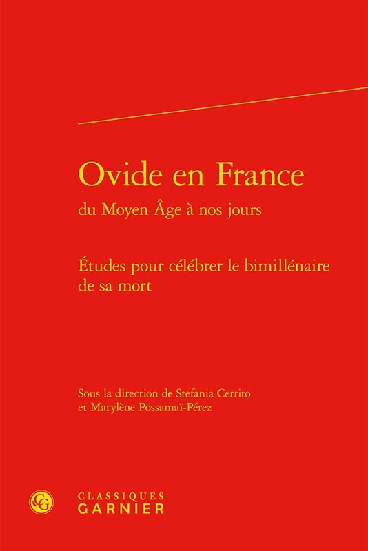 Ovide En France: Etudes Pour Celebrer Le Bimillenaire de Sa Mort: 3