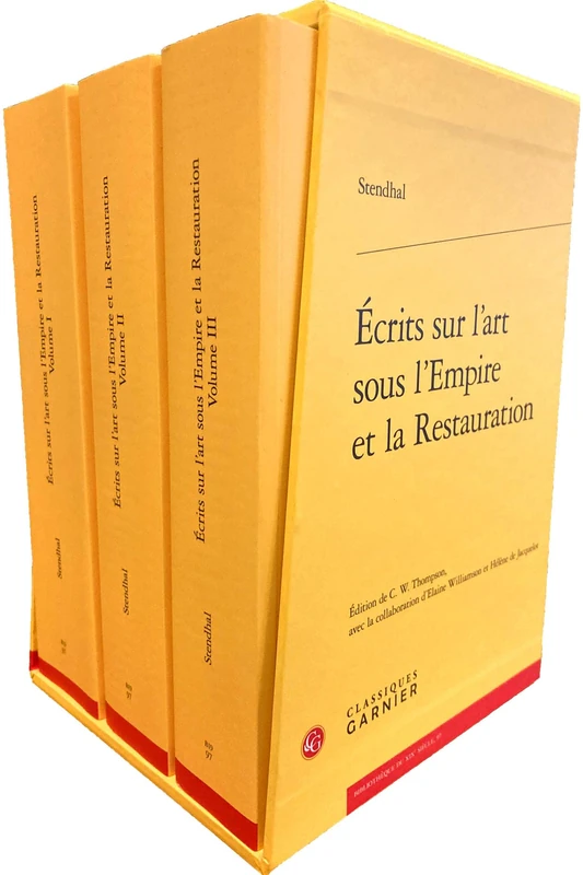 Écrits sur l'art sous l'Empire et la Restauration: Pack en 3 volumes
