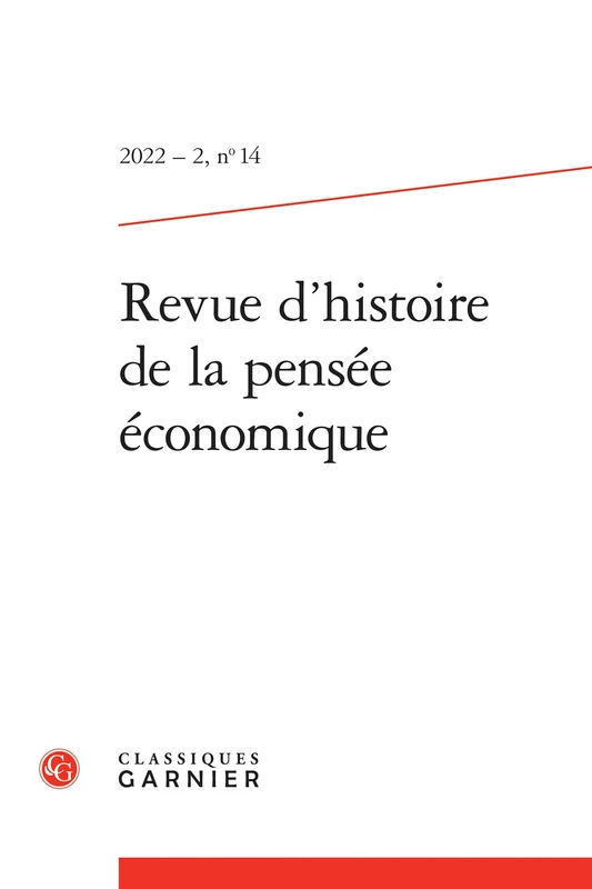 Revue d'Histoire de la Pensee Economique: 2022 - 2, n° 14