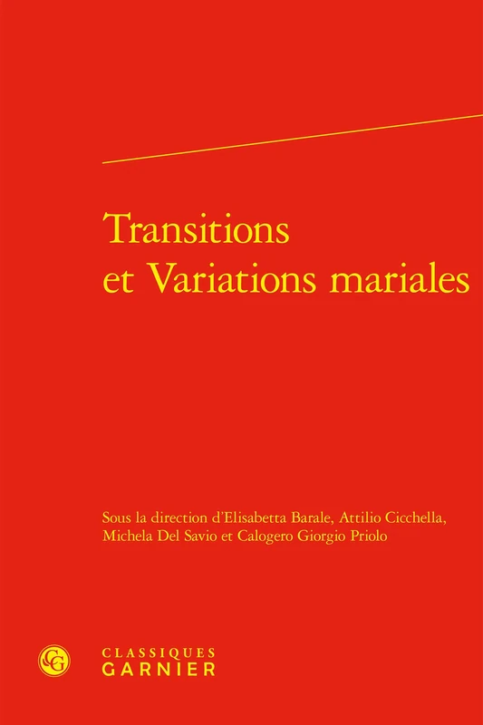 Transitions Et Variations Mariales: 56 (Civilisation Medievale, 56) - Image 1
