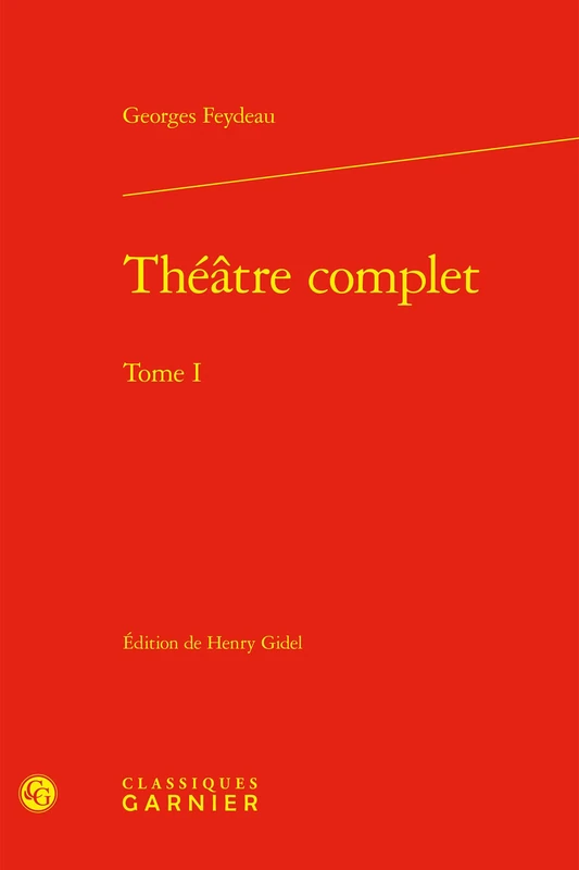 Théâtre complet (Tome I)