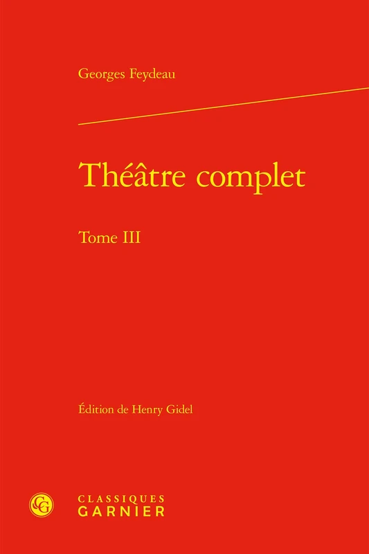 Théâtre complet (Tome III)