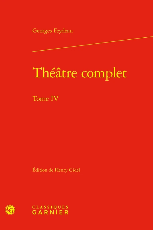 Théâtre complet (Tome IV)
