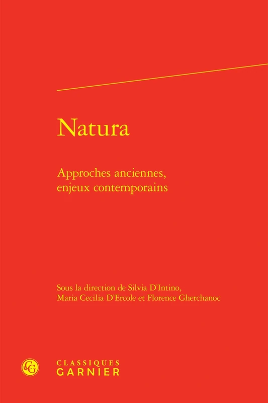 Natura: Approches Anciennes, Enjeux Contemporains (Kainon - Anthropologie De La Pensee Ancienne, 29) - Image 1