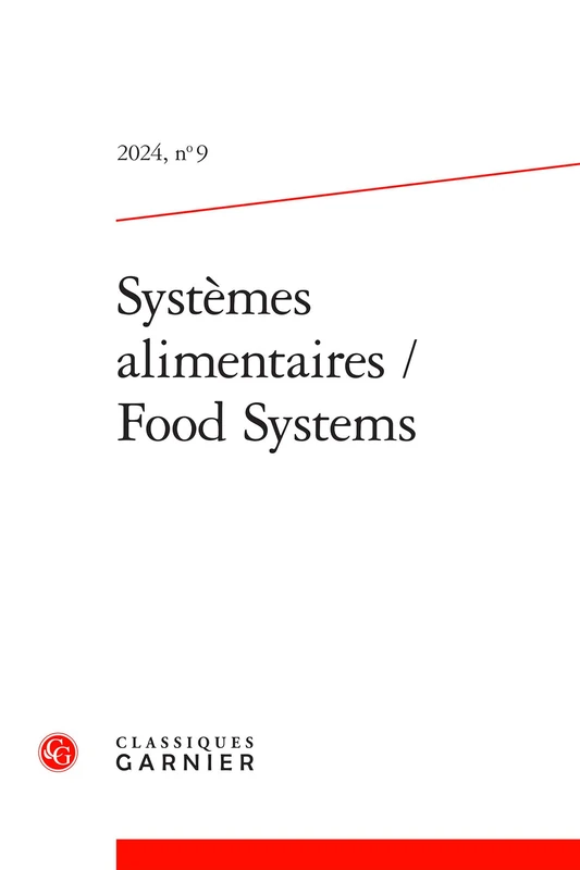 Systemes Alimentaires / Food Systems 2024,9: 2024, n° 9