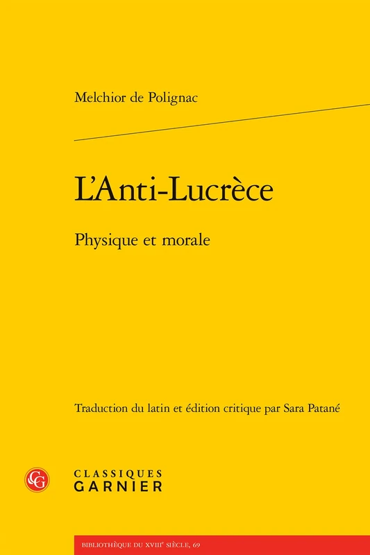 L'Anti-Lucrece: Physique Et Morale