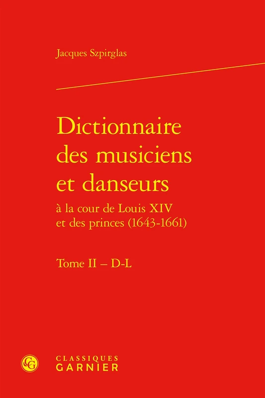 Dictionnaire des musiciens et danseurs: D-L (Tome II) - Image 1