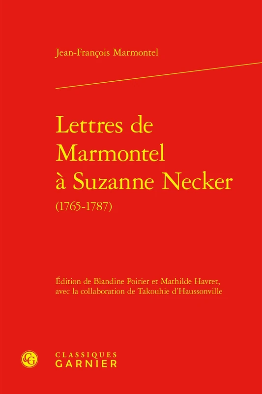 Lettres de Marmontel à Suzanne Necker: 14