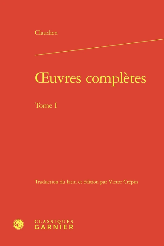 oeuvres complètes (Tome I)