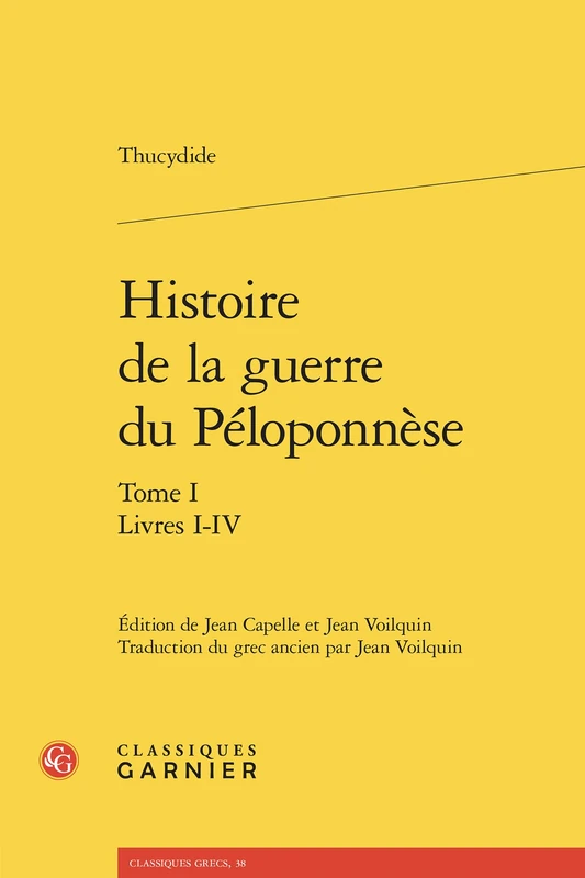 Histoire de la guerre du Péloponnèse: Livres I-IV (Tome I) - Image 1
