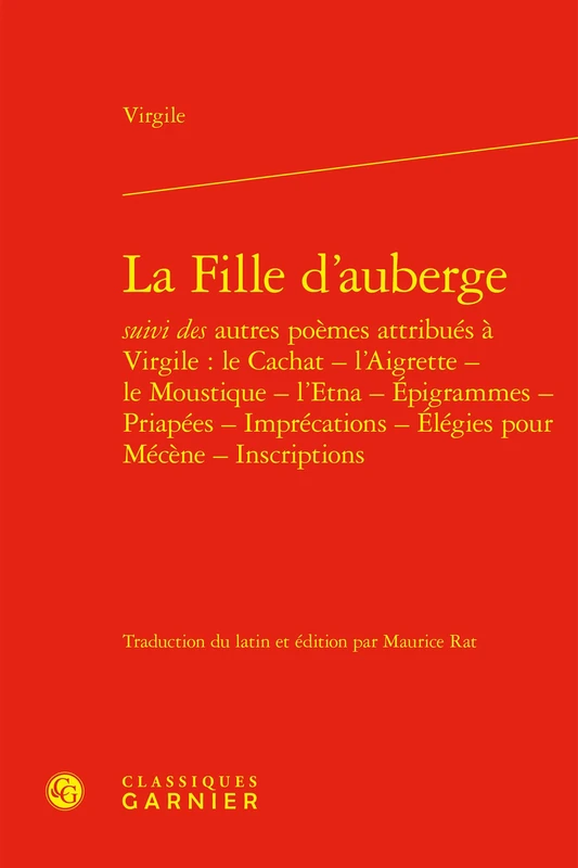 La Fille d'auberge: Suivi des autres poèmes attribués à Virgile : Le cachat - Image 1