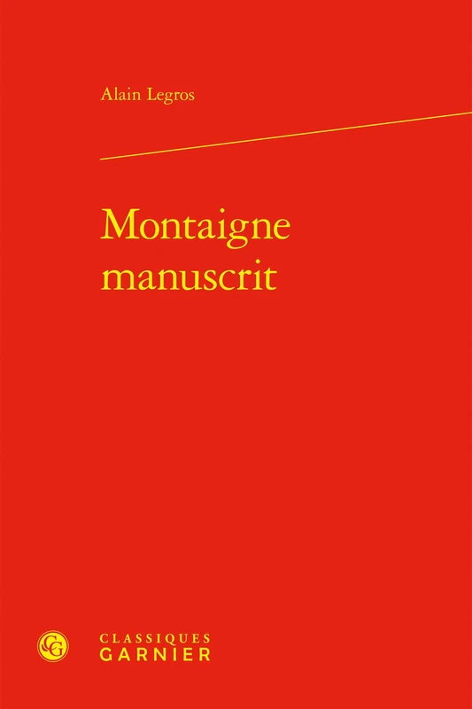 Montaigne manuscrit