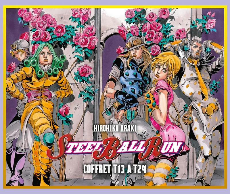 Jojo's - Steel Ball Run - Coffret T13 à T24: Inclus un poster recto-verso - Image 1