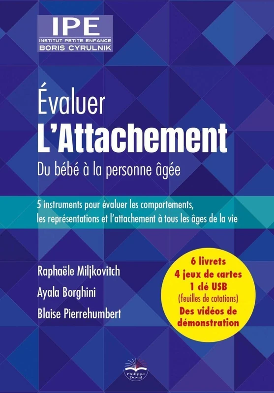 Coffret Évaluer l'attachement. Du bébé à la personne âgée: 5 instruments pour évaluer les comportements, les représentations et l'attachement à tous ... de cotations) + Des vidéos de démonstration - Image 1