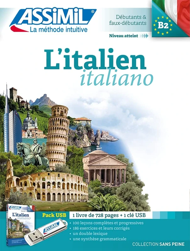 L'Italien - Collection Sans Peine (Book & mp3): Pack avec 1 livre