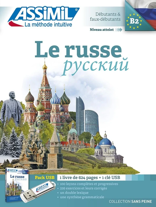 Le russe : Pack USB : 1 livre (1Clé Usb)