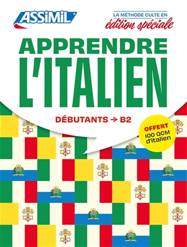 Pack Tel Apprendre L'Italien 2022 Edition speciale: Pack avec 1 téléchargement audio et 1 livret de 100 QCM niveau A2