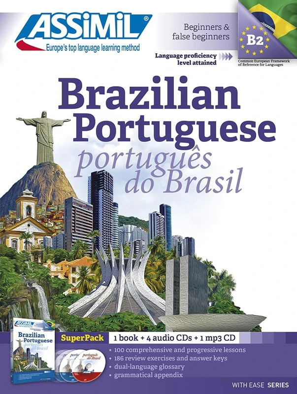 Super Pack Brazilian Portuguese (Book + 4 Audio CD + 1 mp3): Brazilian Portuguese Self-Learning Language Method
