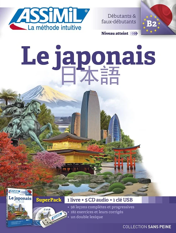 Le Japonais Superpack (Book + 4 CD audio + 1Mp3 USB): Contient 1 clé USB