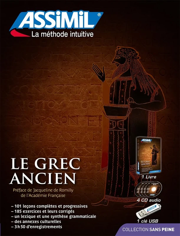 Le Grec Ancien: Superpack avec 1 livre, 4 CD audio