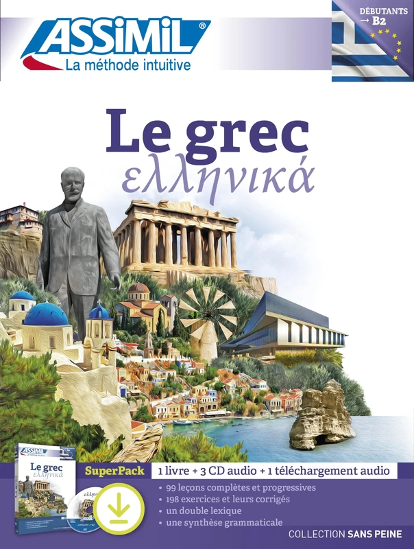 Le Grec Superpack Tel: SuperPack : 1 livre + 3 CD + 1 téléchargement audio