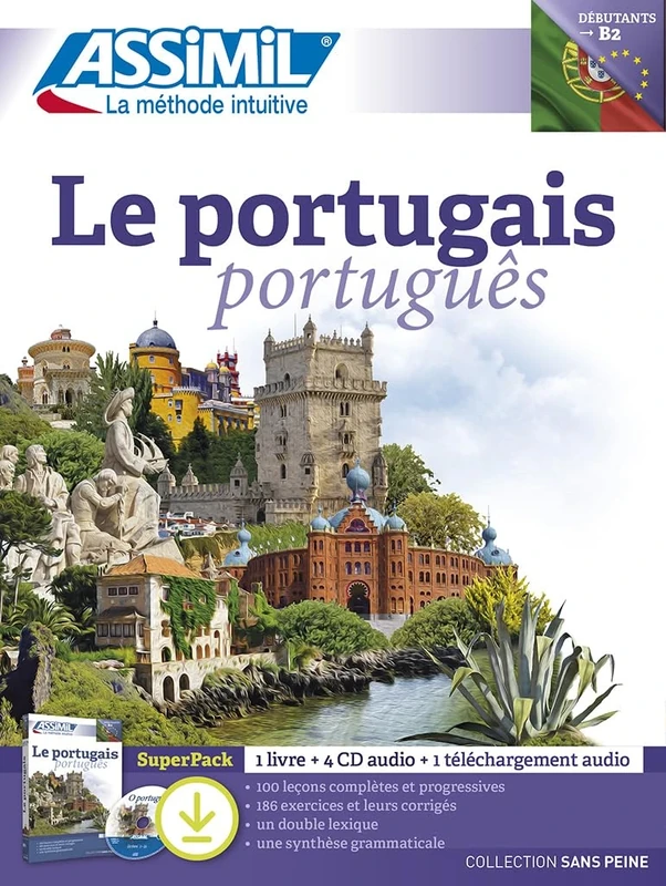 Le Portugais (Superpack): Super pack avec 1 livre, 4 CD audio et 1 téléchargement audio