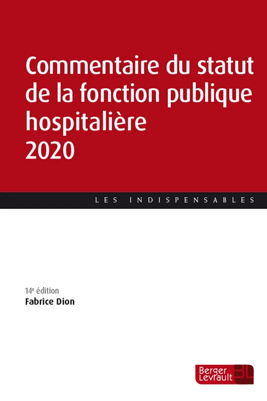 Commentaire du statut de fonction publique hospitalière 2020 (14e éd.) - Image 1