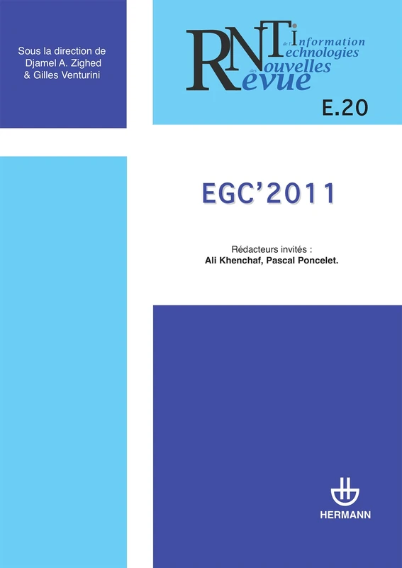 Revue des nouvelles technologies de l'information, n° E-20. EGC 2011: Extraction et gestion des connaissances (HR.RNTI) - Image 1