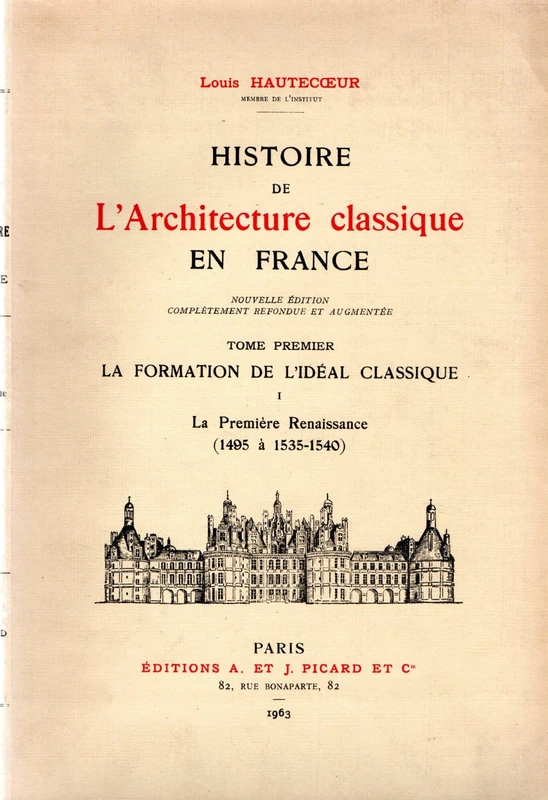 Histoire de l'architecture classique en France. Tome I. La Formation de l'idéal classique. Volume 3.: Tome 1-III, L'architecture sous Henri IV et Louis XIII, 2 volumes - Image 1