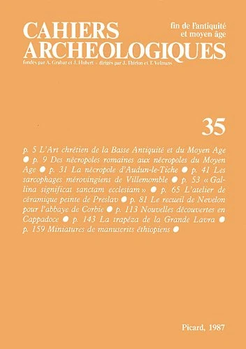 Cahiers archéologiques, n° 35: Fin de l'Antiquité et du Moyen Âge - Image 1