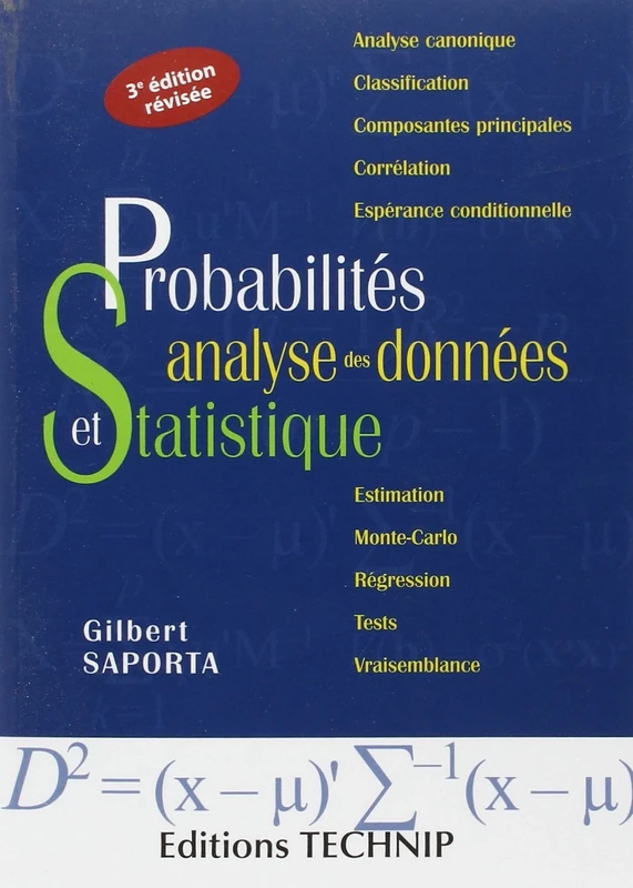 Probabilités, analyse des données et statistique