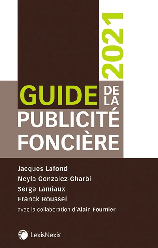 LEXISNEXIS Guide de la publicite fonciere 2021 - Book