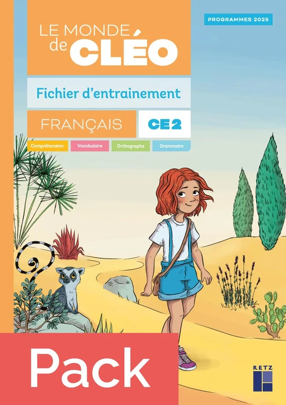 Pack de 10 - Le monde de Cléo CE2 - fichier d'entrainement + aide mémoire - Image 1