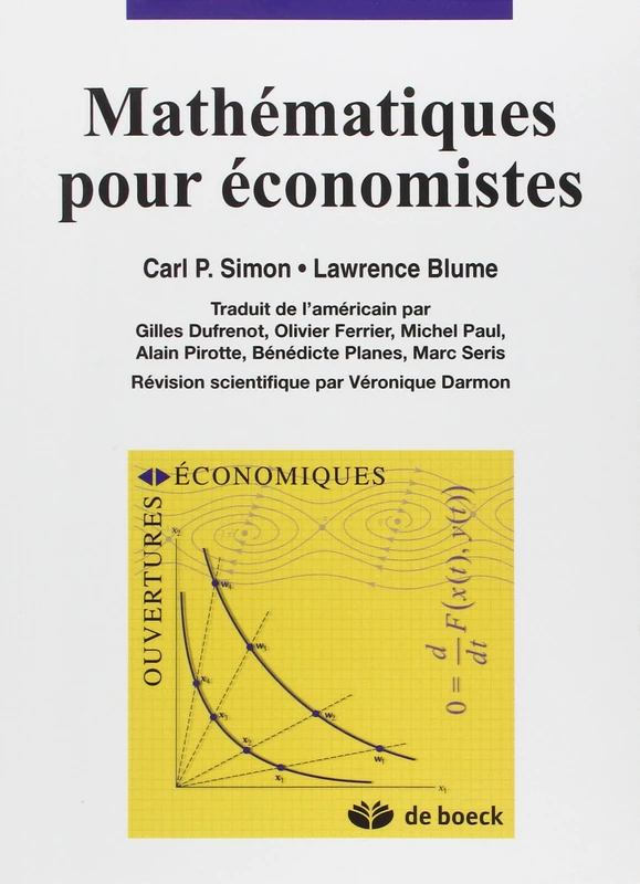 Mathématiques pour économistes (Ouvertures économiques)