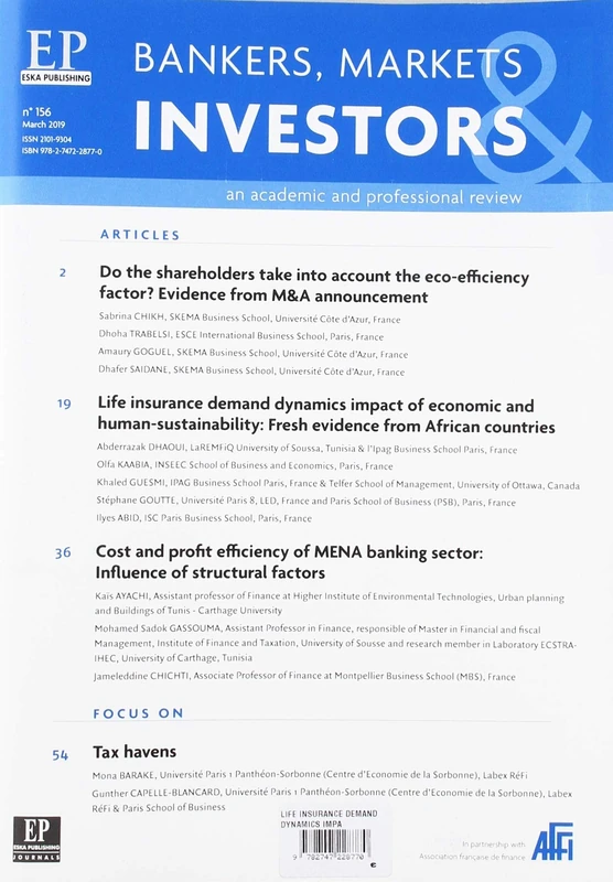 ESKA Life Insurance Demand Dynamics - Bankers Markets Investors