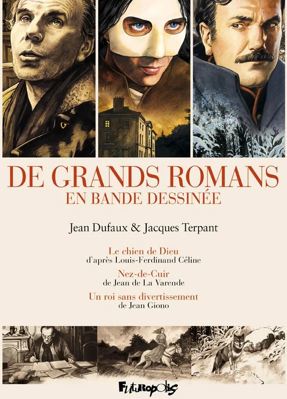 De grands romans en bande dessinée: Coffret en 3 volumes : Le Chien de Dieu ; Nez-de-Cuir ; Un Roi sans divertissement - Image 1