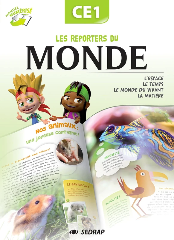 REPORTERS DU MONDE CE1 - CLE ACTIVATION + 20 MANUELS PAPIER