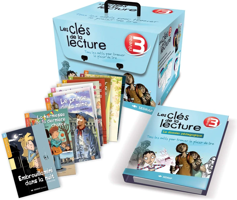 rallye cles de la lecture - niveau 3: Avec une valisette et un classeur