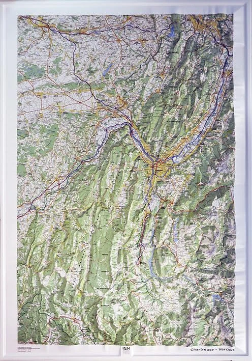 IGN Frankreich Chartreuse / Vercors relief 60171 Map - Image 1