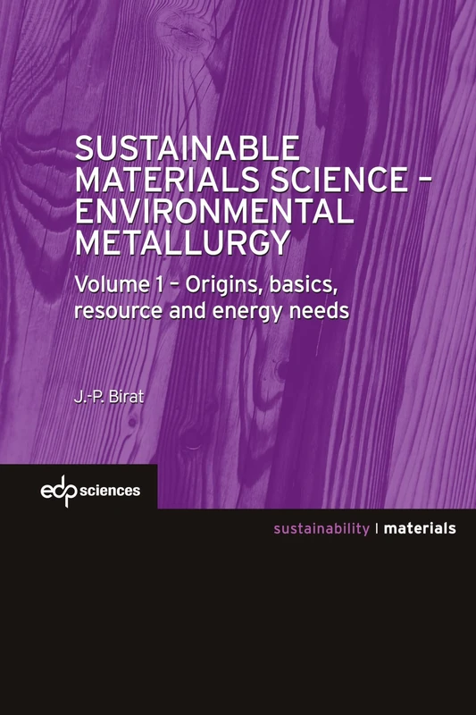 Sustainable Materials Science - Environmental Metallurgy: Volume 1 : Origins, basics, resource and energy needs (Science des matériaux / Materials)