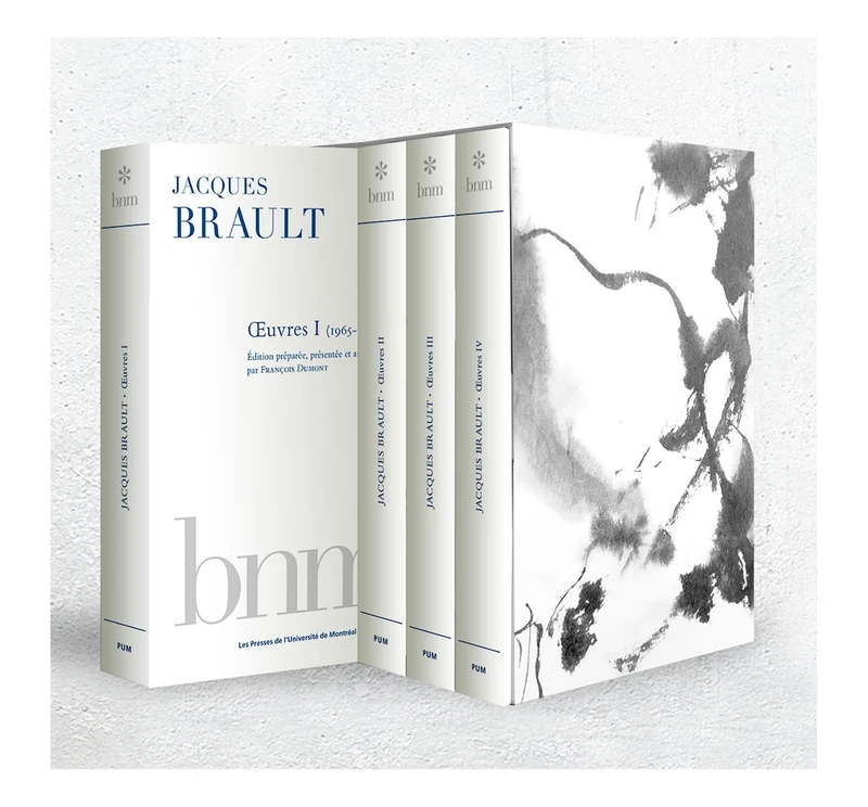 Jacques Brault, oeuvres I a IV (1965-2022) - 4 Volume Set - Image 1